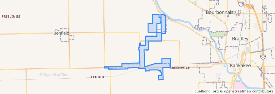 Mapa de ubicacion de Limestone.