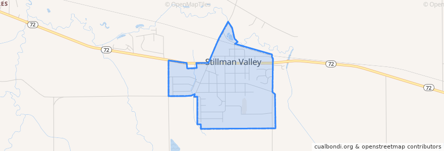 Mapa de ubicacion de Stillman Valley.