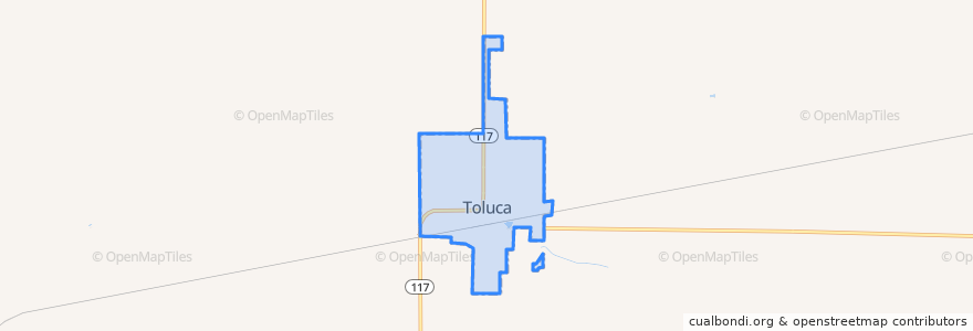 Mapa de ubicacion de Toluca.