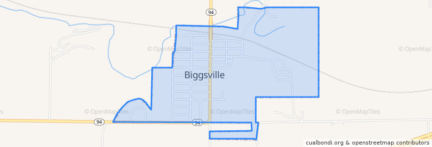 Mapa de ubicacion de Biggsville.