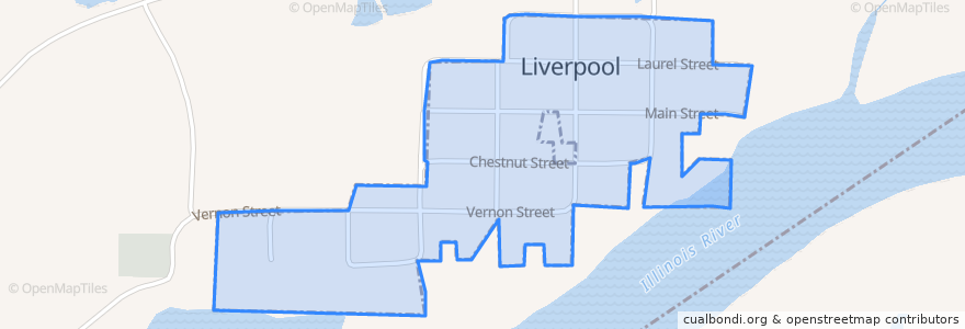 Mapa de ubicacion de Liverpool.