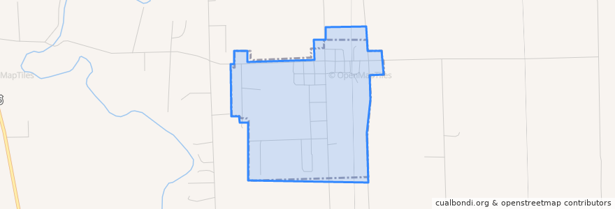 Mapa de ubicacion de Bismarck.