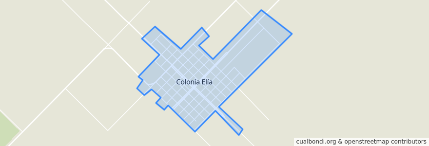 Mapa de ubicacion de Colonia Elía.