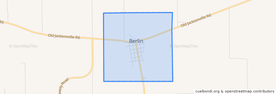 Mapa de ubicacion de Berlin.