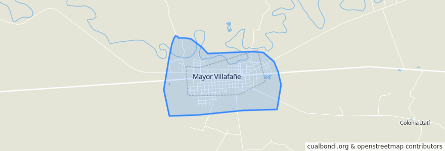 Mapa de ubicacion de Mayor Villafañe.