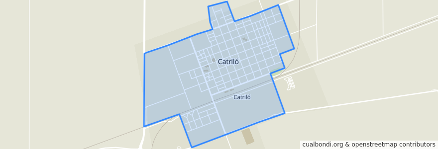 Mapa de ubicacion de Catriló.