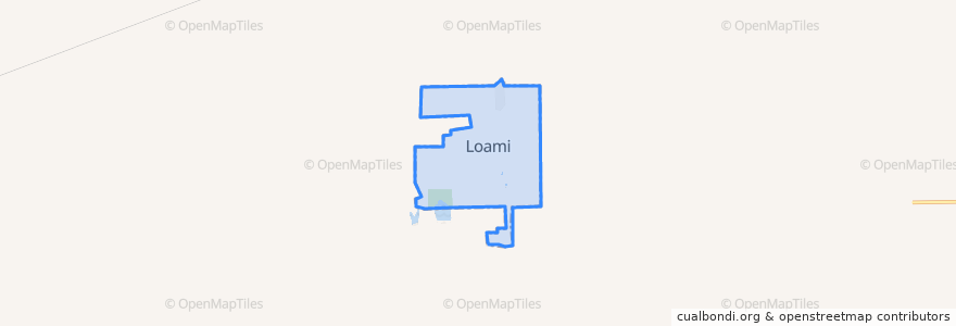 Mapa de ubicacion de Loami.