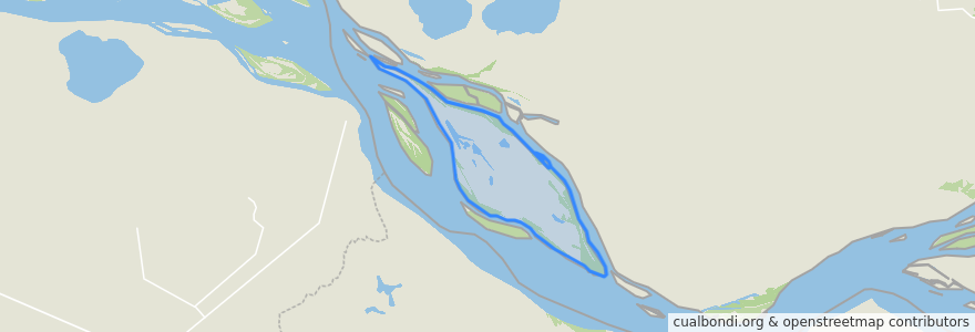 Mapa de ubicacion de Isla Los Patos.