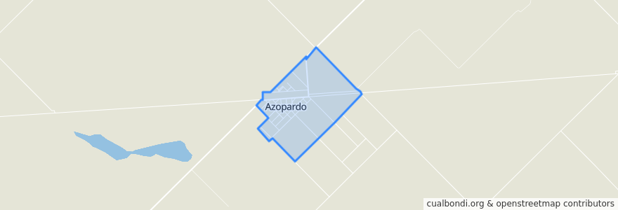 Mapa de ubicacion de Azopardo.