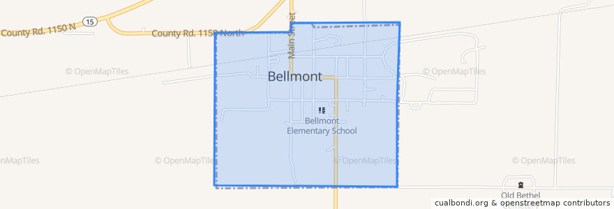 Mapa de ubicacion de Bellmont.