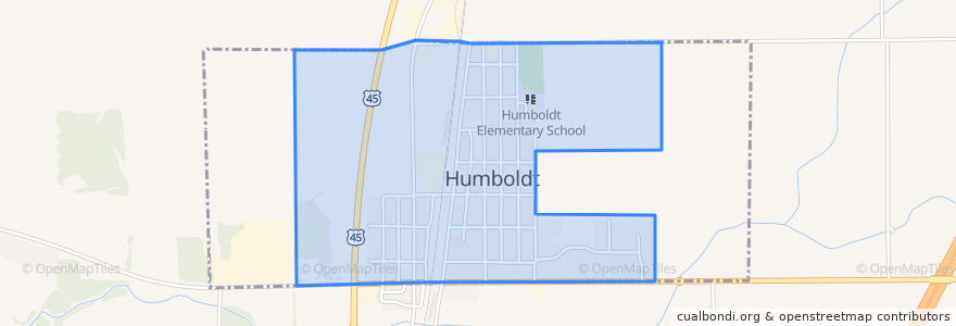 Mapa de ubicacion de Humboldt.