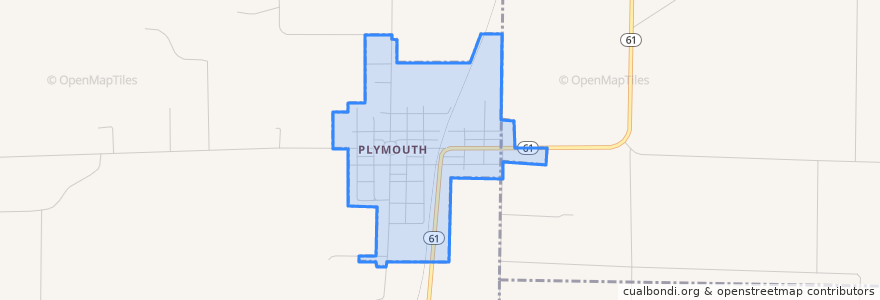 Mapa de ubicacion de Plymouth.