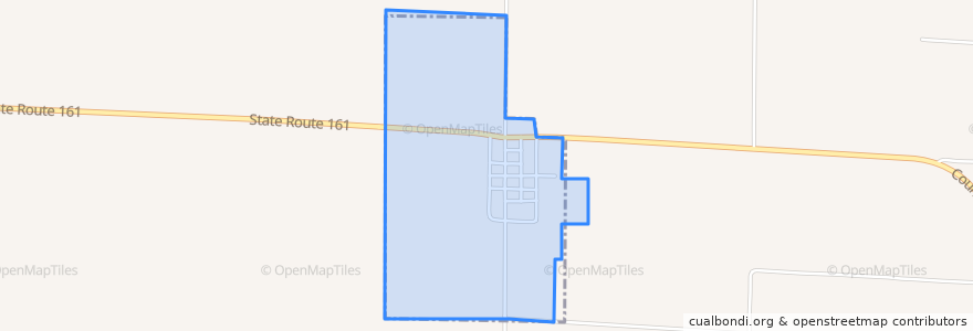 Mapa de ubicacion de Johnsonville.