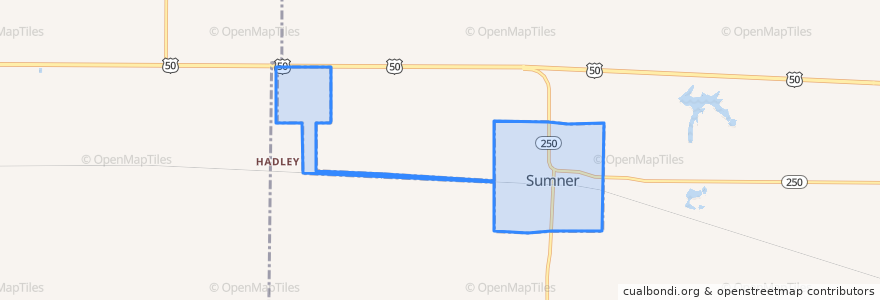 Mapa de ubicacion de Sumner.