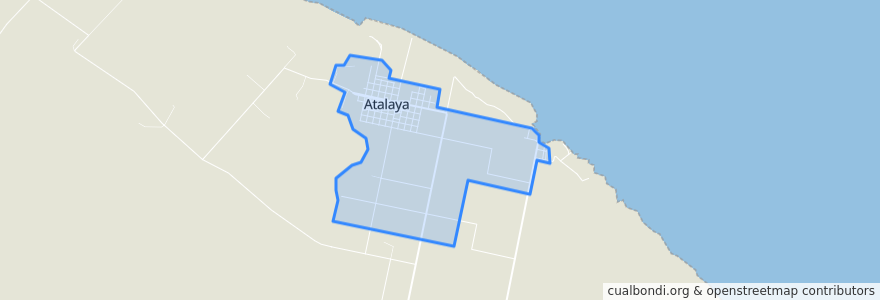 Mapa de ubicacion de Atalaya.