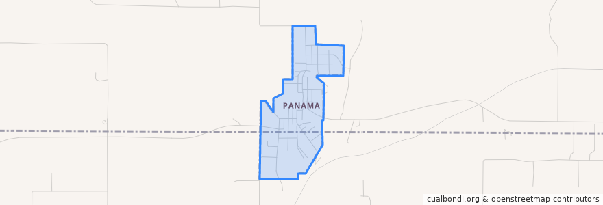 Mapa de ubicacion de Panama.