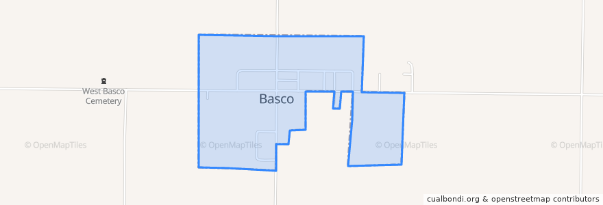 Mapa de ubicacion de Basco.