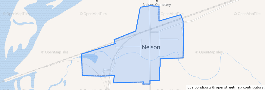 Mapa de ubicacion de Nelson.