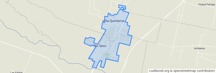 Mapa de ubicacion de Villa Quinteros.