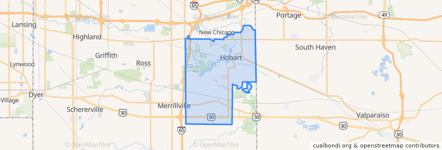 Mapa de ubicacion de Hobart.