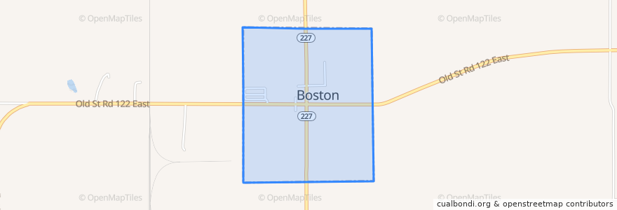 Mapa de ubicacion de Boston.