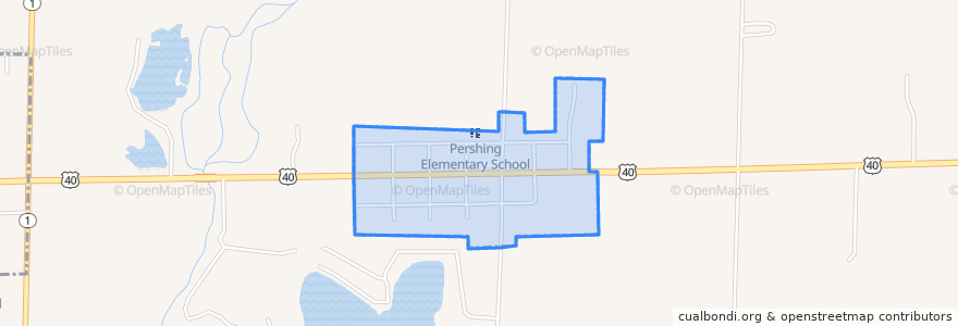 Mapa de ubicacion de East Germantown.