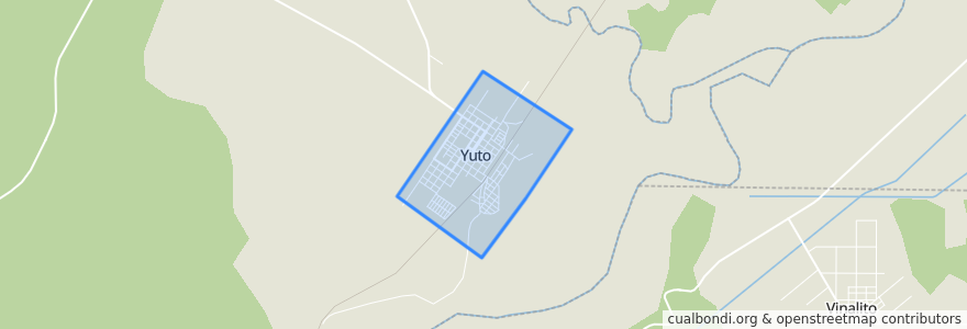 Mapa de ubicacion de Yuto.