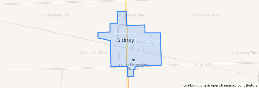 Mapa de ubicacion de Sidney.