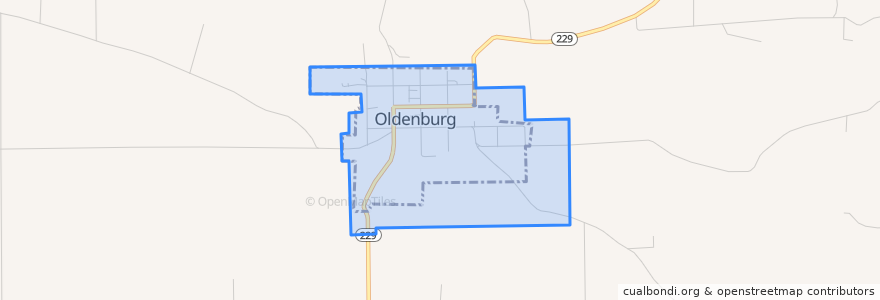 Mapa de ubicacion de Oldenburg.