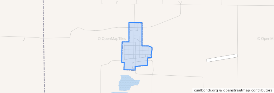 Mapa de ubicacion de Russellville.