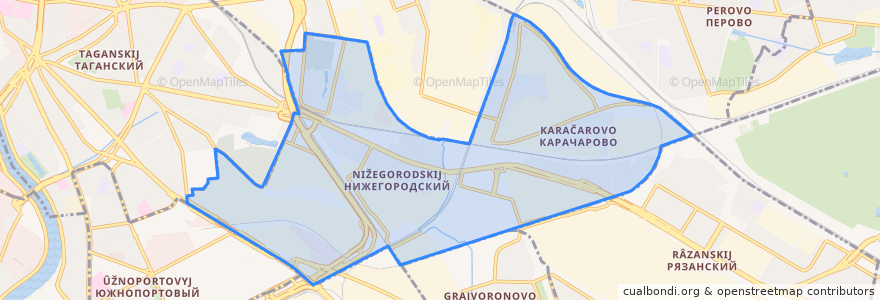 Mapa de ubicacion de Нижегородский район.