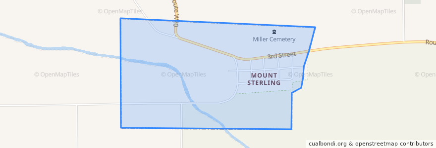 Mapa de ubicacion de Mount Sterling.