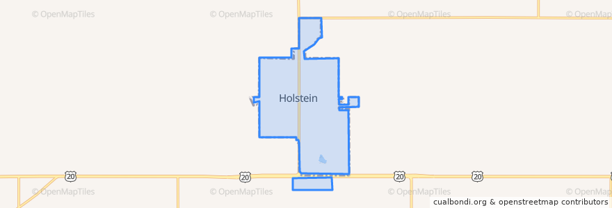 Mapa de ubicacion de Holstein.