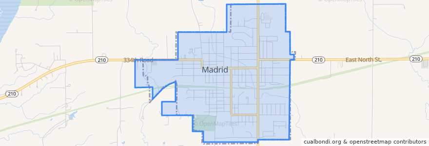 Mapa de ubicacion de Madrid.