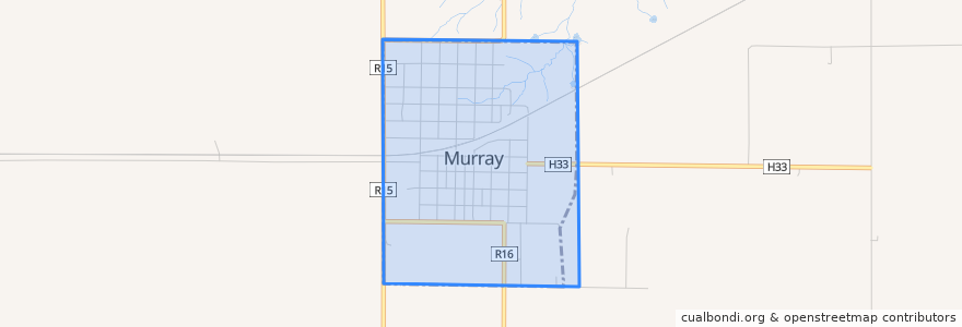 Mapa de ubicacion de Murray.