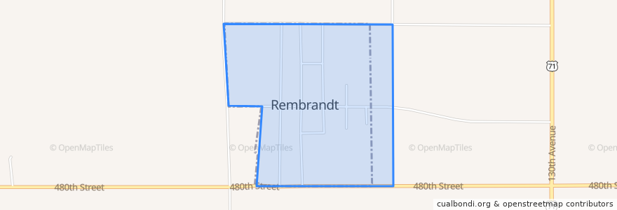 Mapa de ubicacion de Rembrandt.