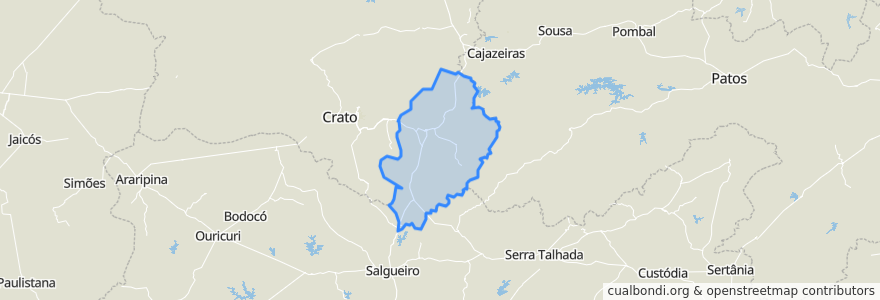 Mapa de ubicacion de Região Geográfica Imediata de Brejo Santo.