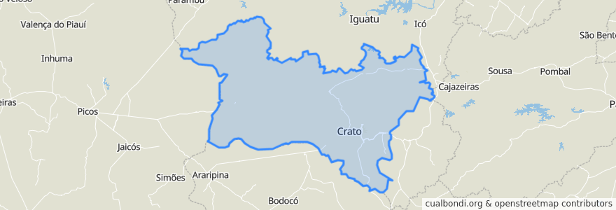 Mapa de ubicacion de Região Geográfica Imediata de Juazeiro do Norte.