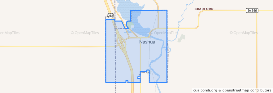 Mapa de ubicacion de Nashua.