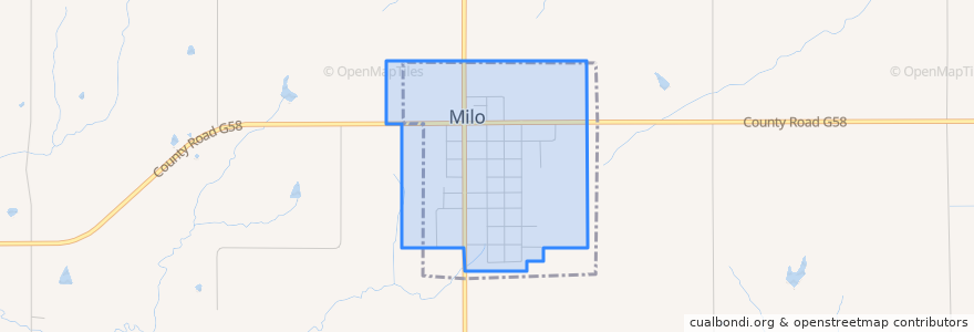 Mapa de ubicacion de Milo.