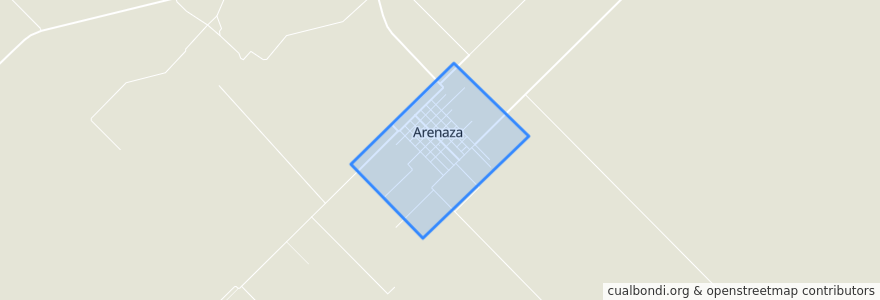 Mapa de ubicacion de Arenaza.