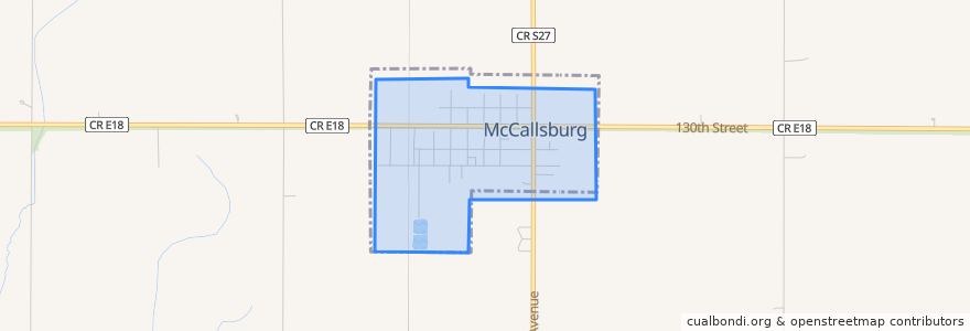 Mapa de ubicacion de McCallsburg.