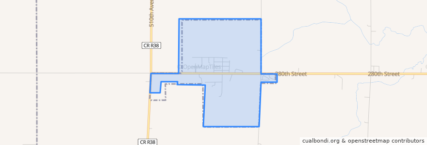 Mapa de ubicacion de Kelley.