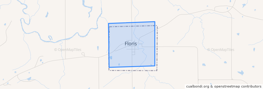 Mapa de ubicacion de Floris.