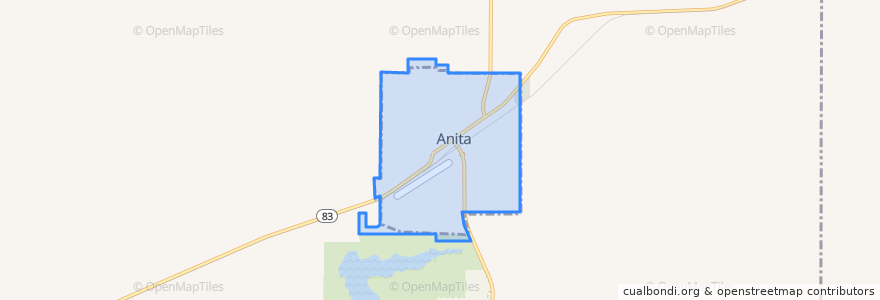 Mapa de ubicacion de Anita.