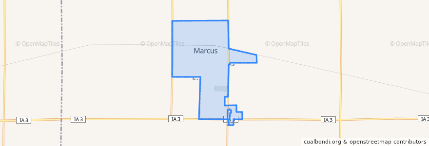 Mapa de ubicacion de Marcus.