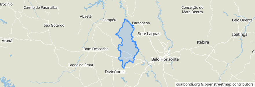 Mapa de ubicacion de Região Geográfica Imediata de Pará de Minas.