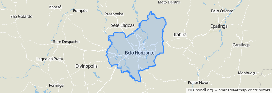 Mapa de ubicacion de Região Geográfica Imediata de Belo Horizonte.