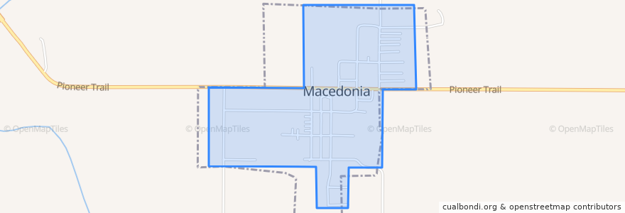 Mapa de ubicacion de Macedonia.