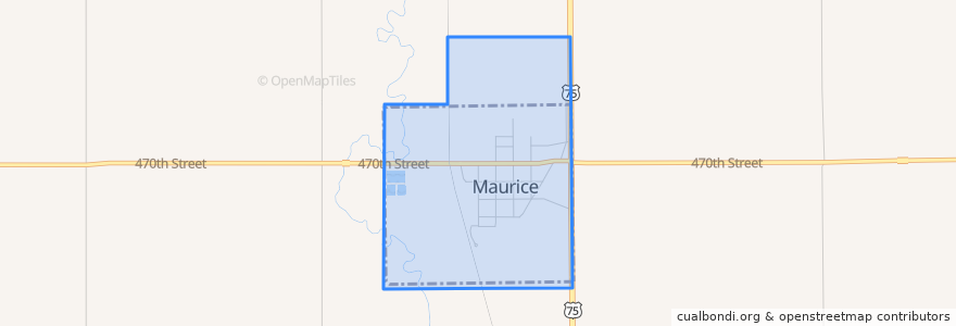 Mapa de ubicacion de Maurice.